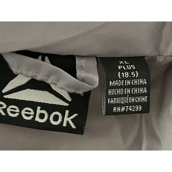 Reebok Kids Unisex XL Plus 18 Gray Dalian Puffer Full Zip Coat Jacket Mock Neck - Picture 11 of 16